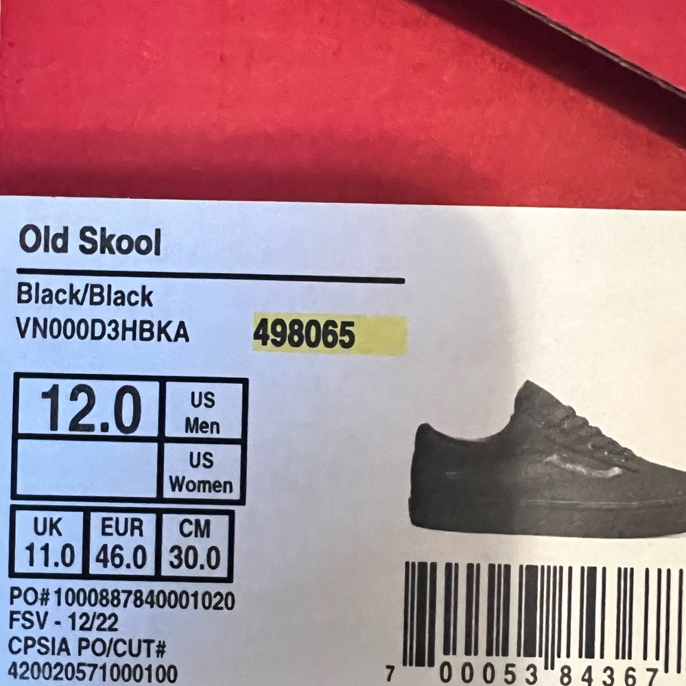 Men Old Skool Black Vans